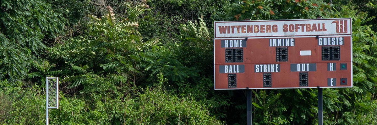 Betty Dillahunt Softball Field Scoreboard at Wittenberg University