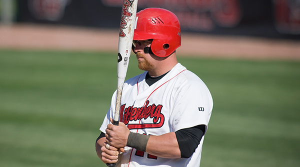 Tyler Hutchinson went 3-for-4 with four RBIs against Albion, but the Tigers fell 9-8 to the Britons. File Photo | Erin Pence