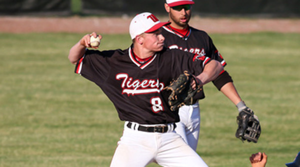 Cal Slusarz had two hits and a walk to lead the Tiger lineup in a loss to Pitt.-Greensburg as Wittenberg opened its 2015 campaign in Florida. File Photo | Erin Pence '04