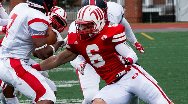 Winston Thomas picked off two passes in the first half to spark Wittenberg to a 42-7 victory over Wooster. File Photo | Erin Pence