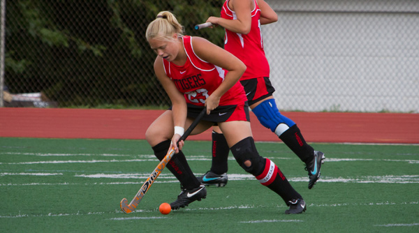 Mallory Skrobot capped her home field hockey career in style as Wittenberg beat Earlham by six goals. File Photo | Erin Pence