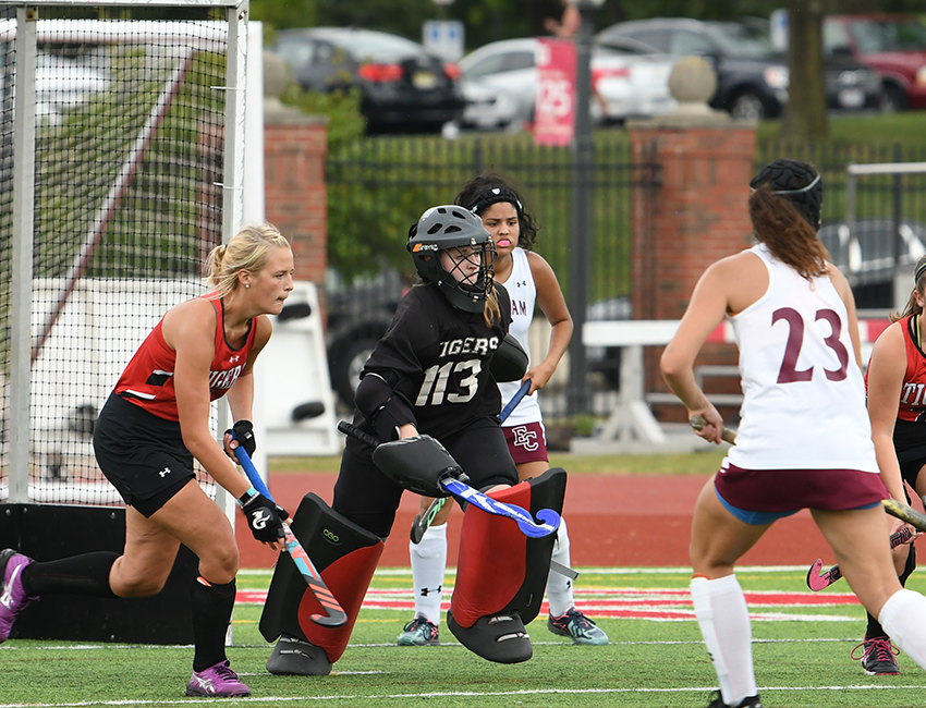 Senior Allie Purvis and the Wittenberg field hockey team ended the 2018 season with a 3-0 loss at Denison in the semifinal round of the NCAC Tournament