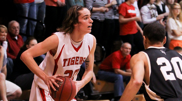 Sophomore Sam Collins posted a career-high 20 points, but Wittenberg's effort fell short against Otterbein Tuesday night. File Photo | Erin Pence