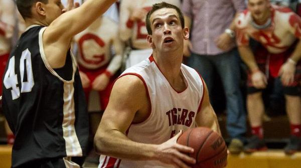 Scott Masin led the Tigers against Hiram with 24 points as he surpassed 1,000 for his career. File Photo | Erin Pence