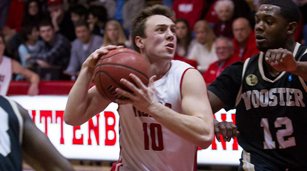 Cody Phillippi led Wittenberg with 20 points in a win over Kenyon. File Photo | Erin Pence