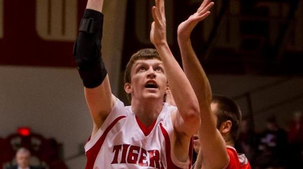John Albertson contributed eight points off the bench in a 70-46 win over Otterbein. File Photo | Erin Pence