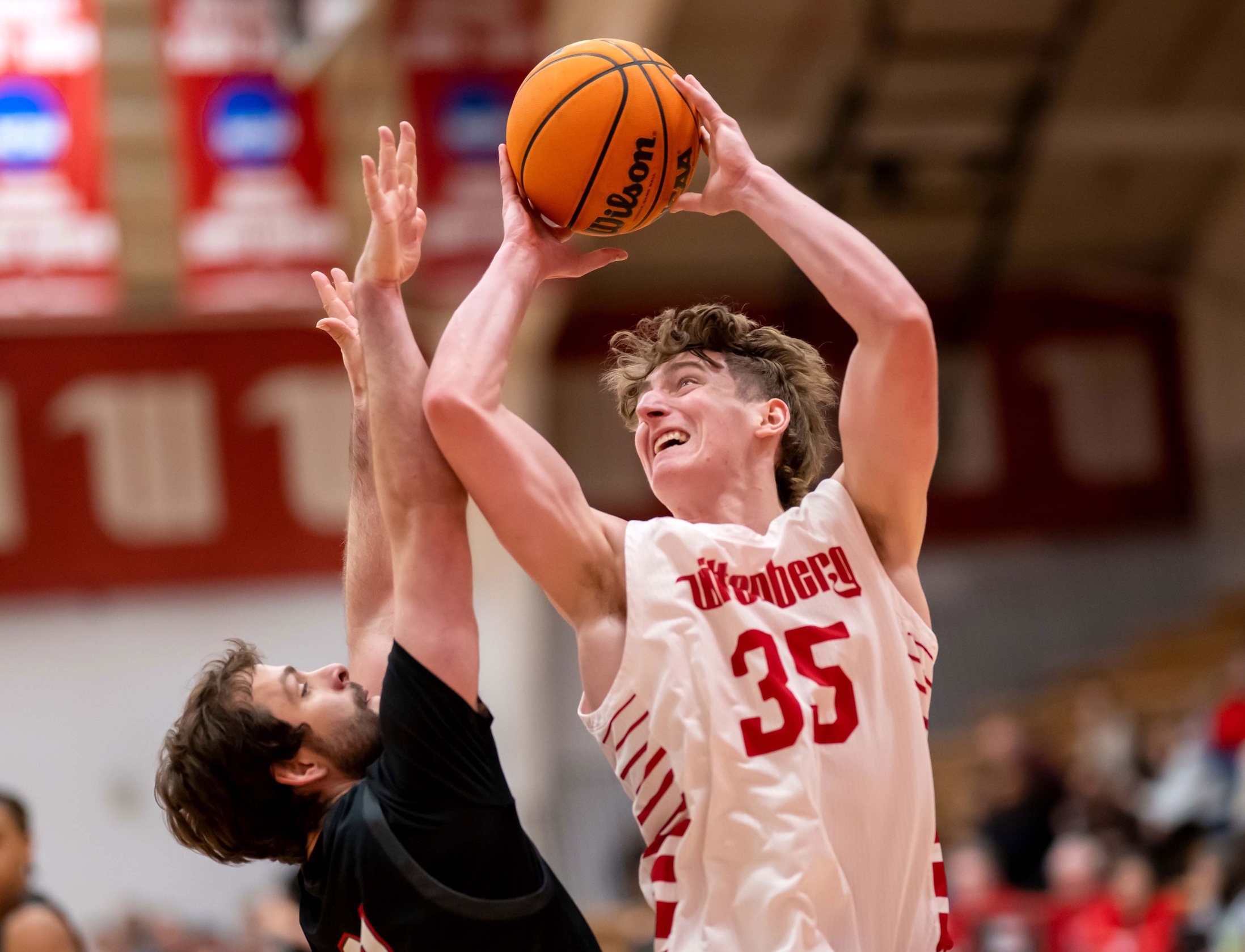 Sophomore Dawson Scott hit the game-tying basket with less than a second remaining in regulation of Wittenberg's eventual 77-73 overtime win over DePauw on Wednesday night.