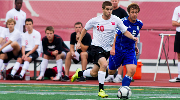 Marshall Rowland scored his second goal of the 2012 season in a 3-2 loss at Bluffton. File Photo | Erin Pence