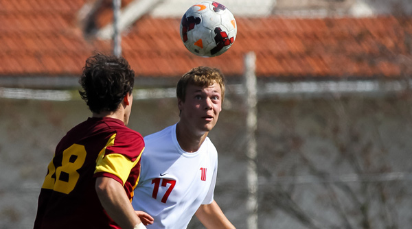 Tim Weissman scored the game-winning goal in the 90th minute against Wabash. File Photo | Erin Pence