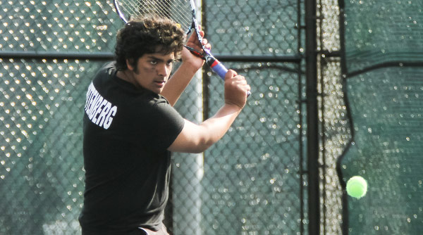 Akbar Tiwana was a winner at fifth singles as the Tigers fell to St. Scholastica on Wednesday in Florida. File Photo | Erin Pence '04