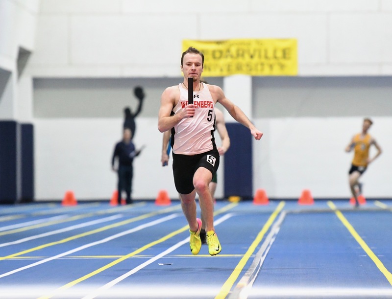 Senior Kyle Farnbauch ran the anchor leg on the Tigers' winning 4x200-meter relay team on Friday at the Cedarville Invitational