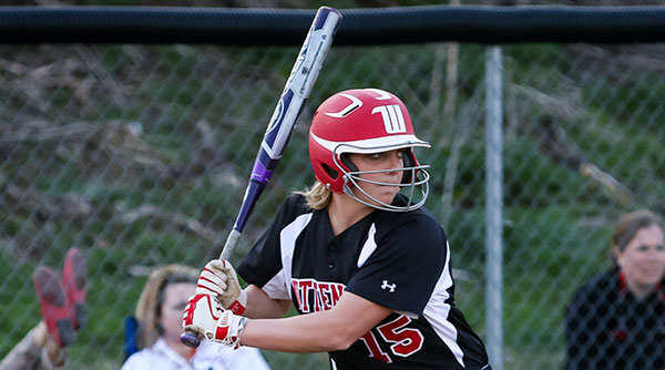 Abby Baker collected three hits against Hope in a 6-5 loss. File Photo | Erin Pence