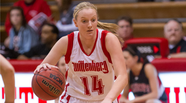 Katelyn Haralamos led the Tigers with 10 points in an NCAC Tournament semifinal loss to DePauw. File Photo | Erin Pence