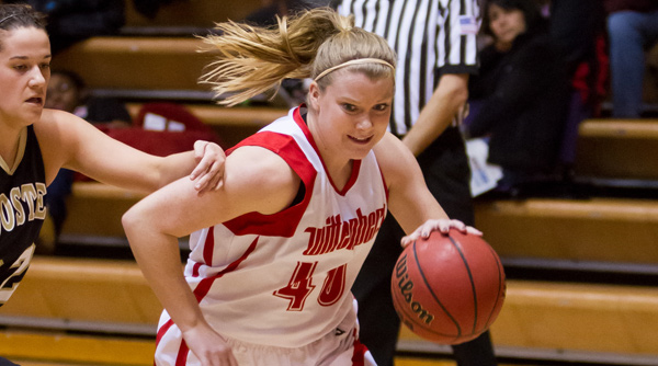 Carli Swartz scored 14 points off the bench for the Tigers in a 10-point loss to Otterbein. File Photo | Erin Pence