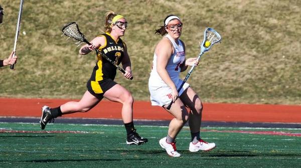 Sara Ellis picked up four ground balls for the Tigers in a 16-12 loss to Stevenson. File Photo | Erin Pence