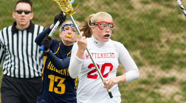 Mallory Skrobot picked up her first collegiate lacrosse goal in an 18-3 victory over Hiram on Saturday. File Photo | Erin Pence