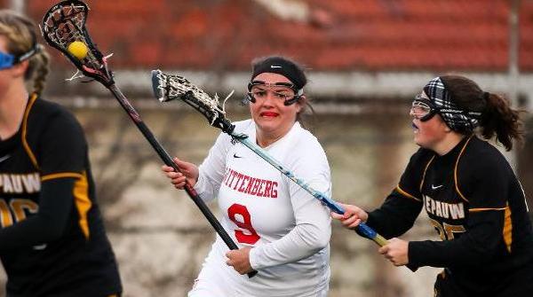 Olivia Lash was one of three Tigers with three goals in a 15-14 win over Denison. File Photo | Erin Pence