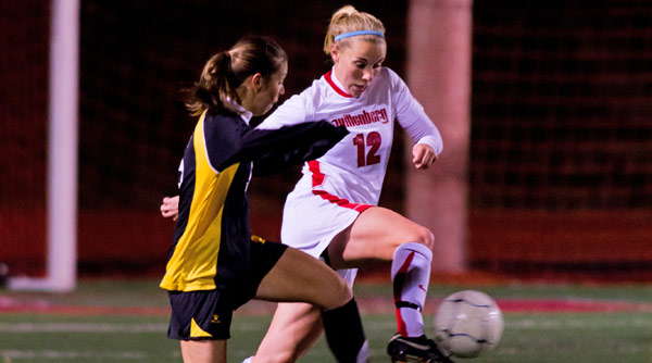 Kailey Striebel and the Wittenberg Tigers dropped a tough 2-1 decision to DePauw Thursday night. Photo by Erin Pence