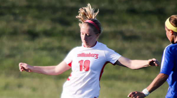 Kyrie Bumpus was one of four players to score in a 4-1 win at Wooster. File Photo | Erin Pence