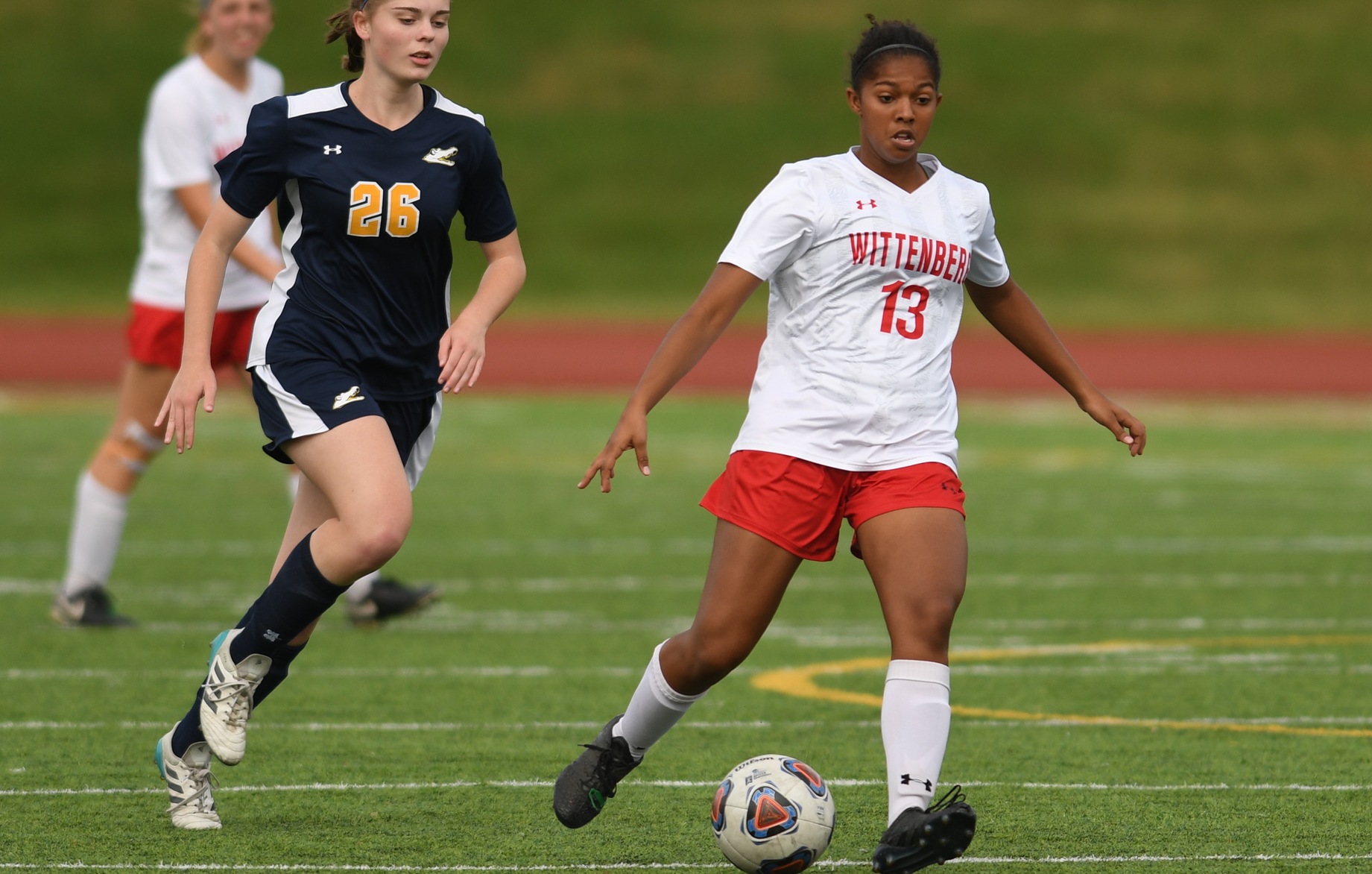 Sophomore Jasmine Evans recorded her first assist of the season in the Tigers' 3-1 home loss against Hanover