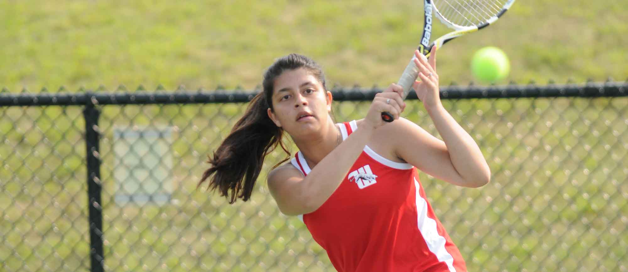 Rayika Karachiwalla teamed with Nora Jacobson to win at No. 2 doubles against Wooster. File Photo | Nick Falzerano