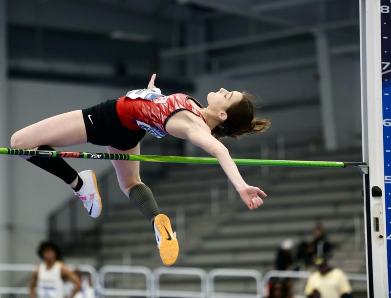 Wittenberg junior Taylor Weiss competes in the high jump at the NCAA Division III Indoor Track and Field Championships on Friday in Virginia Beach, Va.