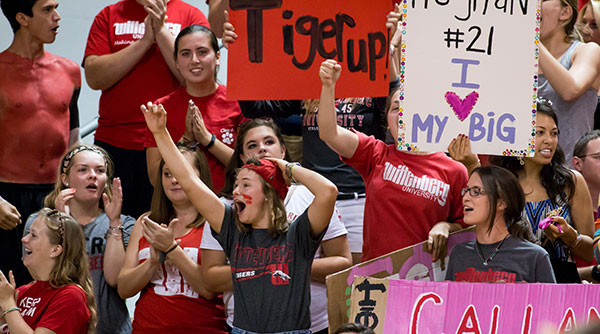 Tiger fans came out in force to support their team in the 2014 season opener. Photo by Erin Pence
