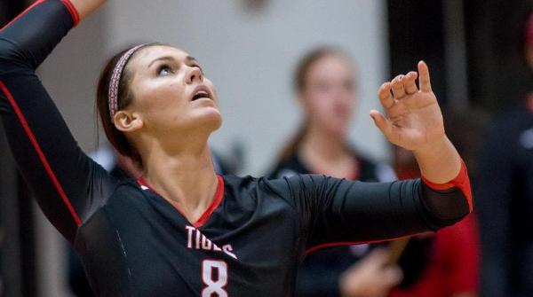 Brooke Barney and the Tigers rolled past Wooster in three sets. File Photo | Erin Pence