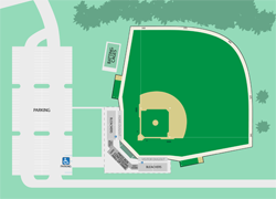 Baseball seating diagram