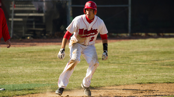 Brandon Jordan had two hits and two runs in the second game of Wittenberg's doubleheader sweep of Wabash. File Photo | Erin Pence