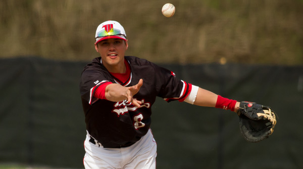Grant Goodwin came up with the game-winning hit for Wittenberg in a 7-6 win over Ohio Wesleyan. File Photo | Erin Pence