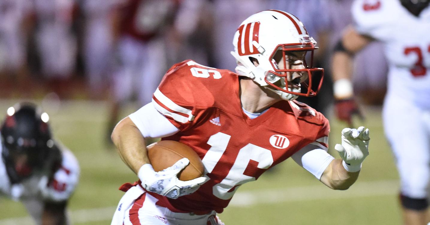 Luke Landis caught a career-high 13 passes in a loss to Wabash. File Photo | Nick Falzerano