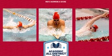 Steen, Vincent, Wasky earn CSC Academic All-District honors in Men’s Swimming and Diving