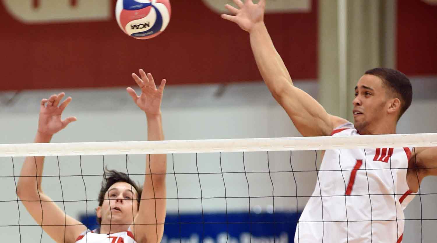 Isaiah Brock led the Tigers with eight kills in a 3-0 loss at North Central. File Photo | Nick Falzerano